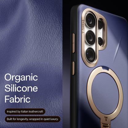 MagSafe hoesje voor Samsung Galaxy S26 Ultra, Torras, QPRO Leather, Paars