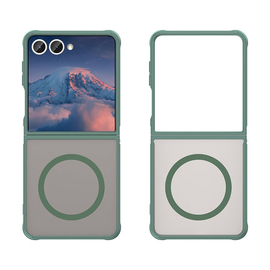 MagSafe-hoes voor Samsung Galaxy Z Flip7 F766, Techsuit, HaloFrost II, Groen