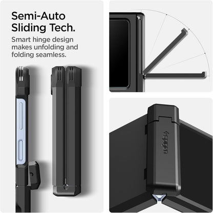 MagSafe hoesje voor Samsung Galaxy Z Flip7 FE F761 / Z Flip6 F741, Spigen, Tough Armor Pro, Zwart ACS09807