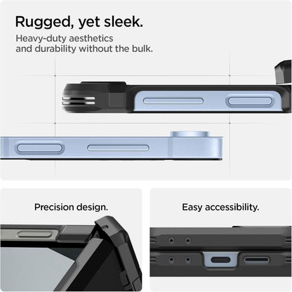 MagSafe hoesje voor Samsung Galaxy Z Flip7 FE F761 / Z Flip6 F741, Spigen, Tough Armor Pro, Zwart ACS09807