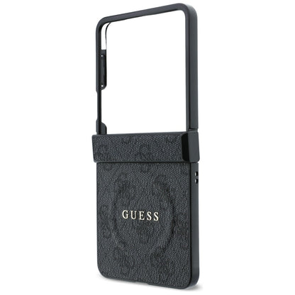 MagSafe-hoes voor Samsung Galaxy Z Flip8 F776, Guess, 4G Leather Classic, Zwart