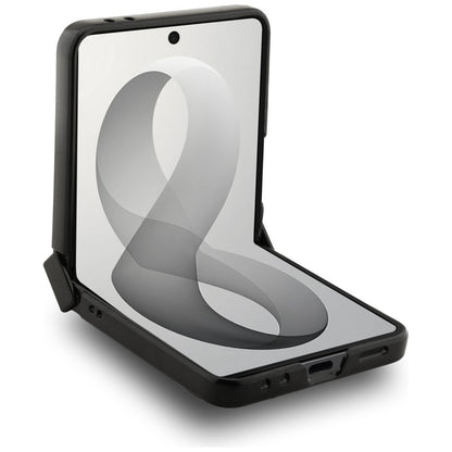 MagSafe-hoes voor Samsung Galaxy Z Flip8 F776, Guess, 4G Leather Classic, Zwart