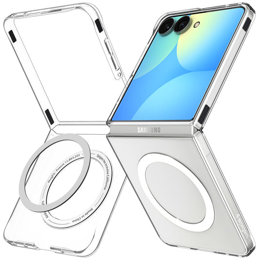 MagSafe-hoesje voor Samsung Galaxy Z Flip8 F776, Spigen, Air Skin, Transparant Wit ACS11521
