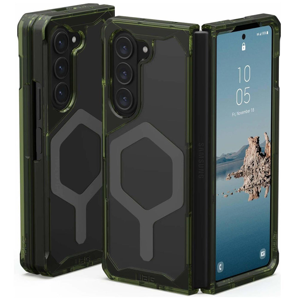 MagSafe-hoes voor Samsung Galaxy Z Fold5 F946, Urban Armor Gear, Plyo Pro, Groen Grijs