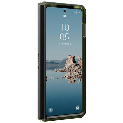 MagSafe-hoes voor Samsung Galaxy Z Fold5 F946, Urban Armor Gear, Plyo Pro, Groen Grijs