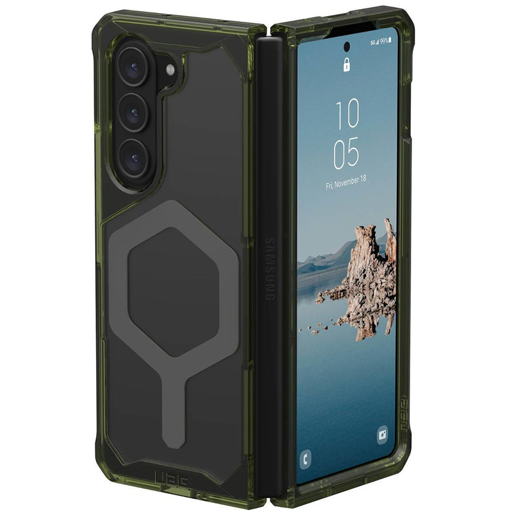 MagSafe-hoes voor Samsung Galaxy Z Fold5 F946, Urban Armor Gear, Plyo Pro, Groen Grijs