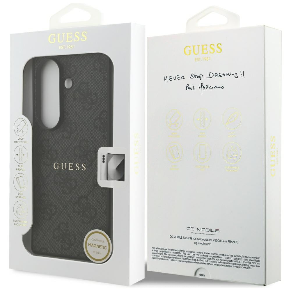 MagSafe hoesje voor Samsung Galaxy Z Fold7 F966, Guess, 4G Classic, Zwart