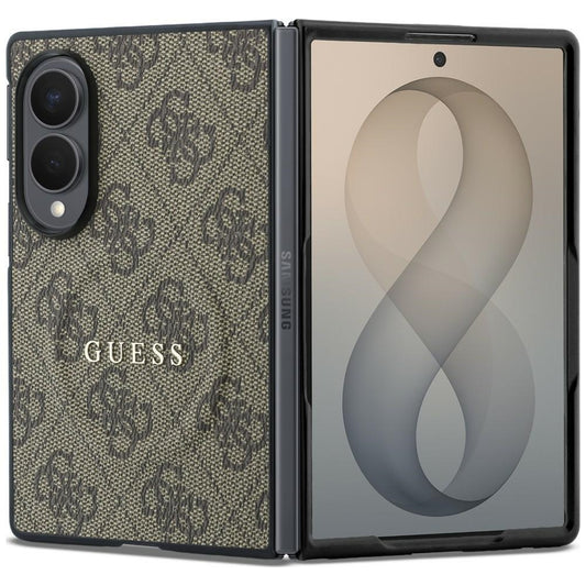 MagSafe-hoes voor Samsung Galaxy Z Fold8 F971, Guess, 4G Leather Classic, Bruin