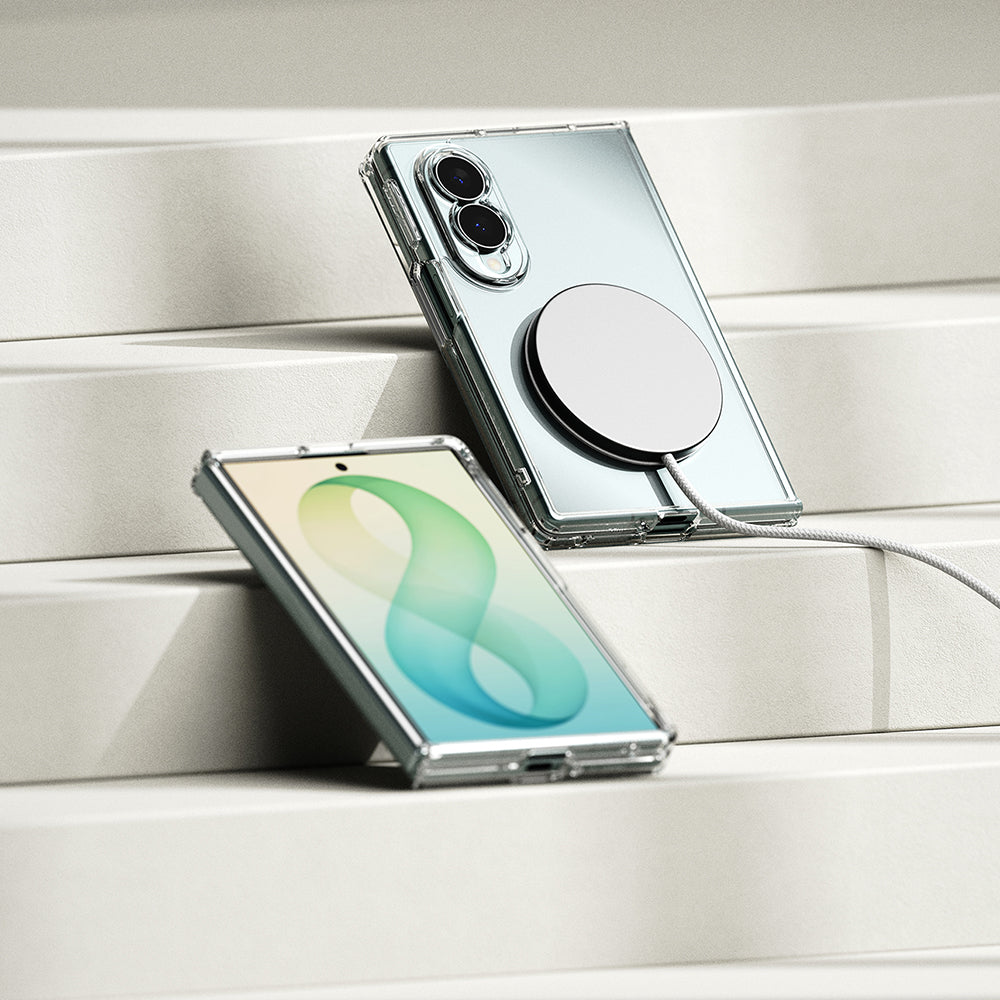 MagSafe-hoesje voor Samsung Galaxy Z Fold8 F971, Ringke, Fusion, transparant