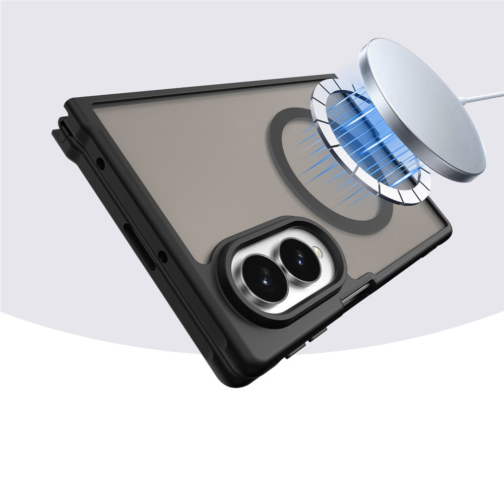 MagSafe-hoes voor Samsung Galaxy Z Fold8 F971, Techsuit, HaloFrost II, Zwart