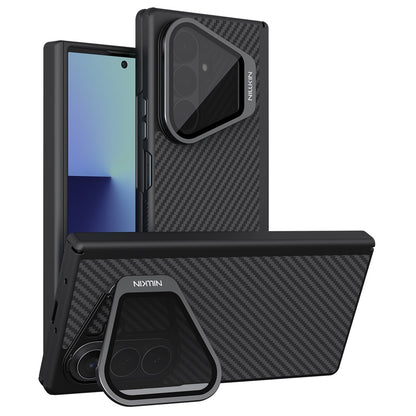 MagSafe-hoes voor Samsung Galaxy Z Fold8 Ultra F976, Nillkin, CarboProp met transparante zwarte lenskap, zwart