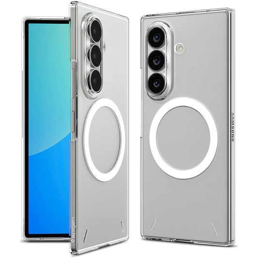 MagSafe-hoes voor Samsung Galaxy Z Fold8 Ultra F976, Spigen, Air Skin, Transparant Wit ACS11505