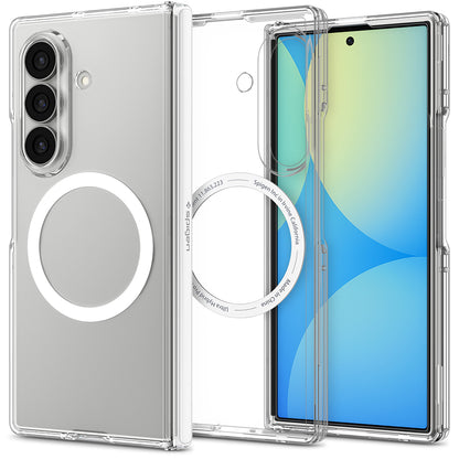 MagSafe-hoes voor Samsung Galaxy Z Fold8 Ultra F976, Spigen, Ultra Hybrid Pro, Transparant Wit ACS11506