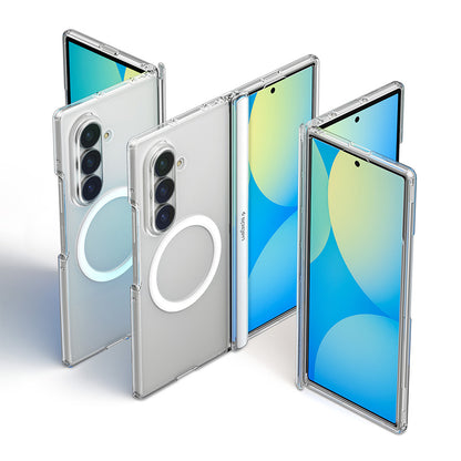 MagSafe-hoes voor Samsung Galaxy Z Fold8 Ultra F976, Spigen, Ultra Hybrid Pro, Transparant Wit ACS11506