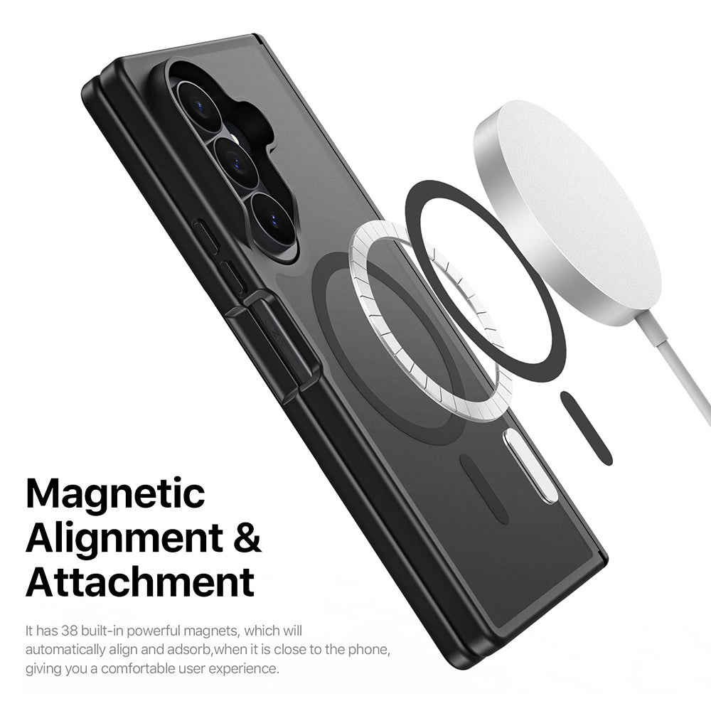MagSafe-hoes voor Samsung Galaxy Z Fold8 Ultra F976 / Z Fold7 F966, DUX DUCIS, Yind, Zwart