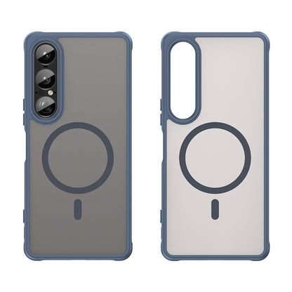 MagSafe-hoes voor Sony Xperia 1 VII, Techsuit, HaloFrost II, Marineblauw
