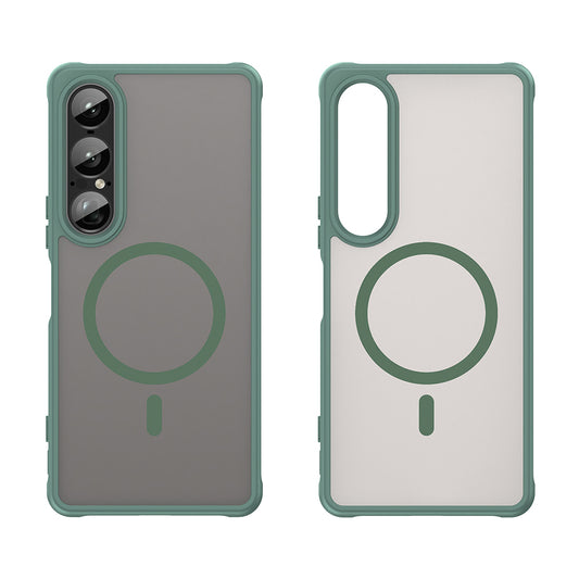 MagSafe-hoes voor Sony Xperia 1 VII, Techsuit, HaloFrost II, Groen