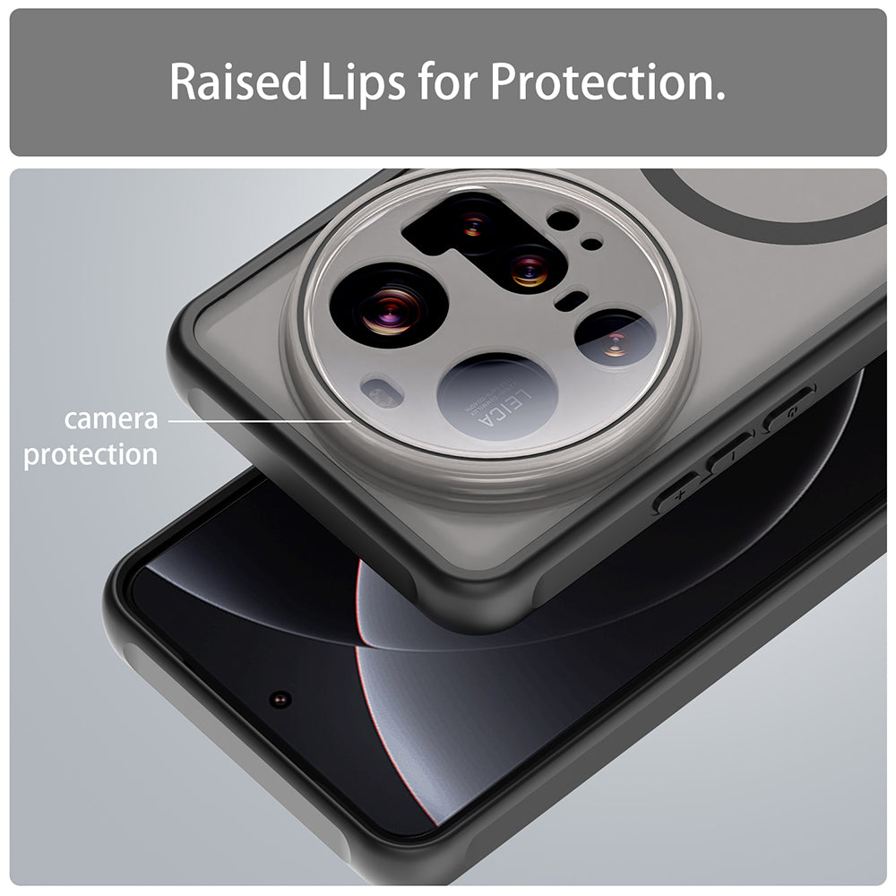 MagSafe-hoes voor Xiaomi 15 Ultra, Techsuit, HaloFrost II, Zwart