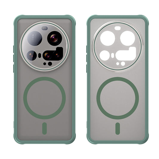 MagSafe-hoes voor Xiaomi 15 Ultra, Techsuit, HaloFrost II, Groen