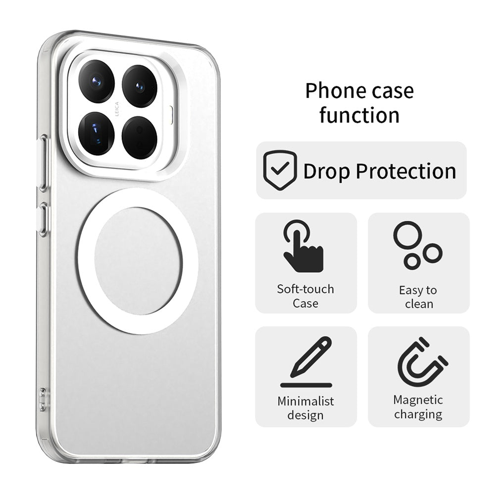 MagSafe hoes voor Xiaomi 15T Pro, Techsuit, CandyCase, Wit