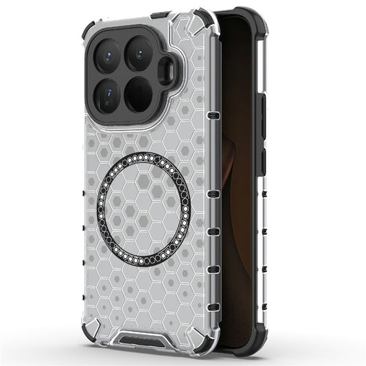 MagSafe hoes voor Xiaomi 15T Pro, Techsuit, HoneyComb Shield, Wit