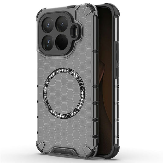 MagSafe hoes voor Xiaomi 15T Pro, Techsuit, HoneyComb Shield, Zwart