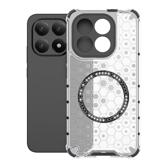 MagSafe hoes voor Xiaomi 15T, Techsuit, HoneyComb Shield, Wit