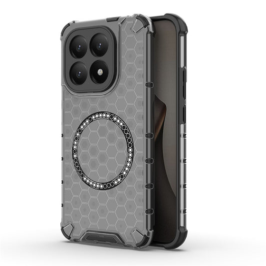 MagSafe hoes voor Xiaomi 15T, Techsuit, HoneyComb Shield, Zwart