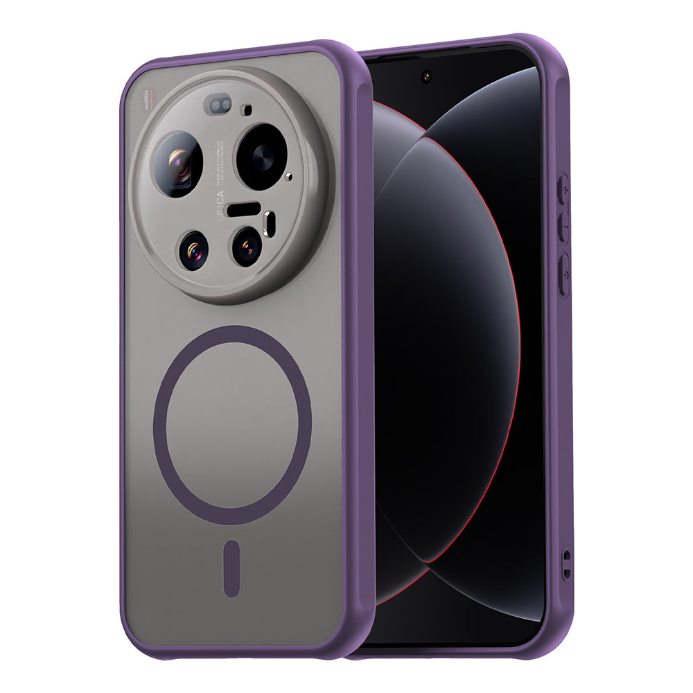 MagSafe hoes voor Xiaomi 17 Ultra, Techsuit, HaloFrost II, Paars