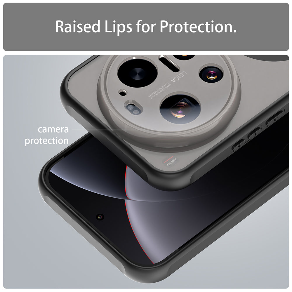 MagSafe hoes voor Xiaomi 17 Ultra, Techsuit, HaloFrost II, Zwart
