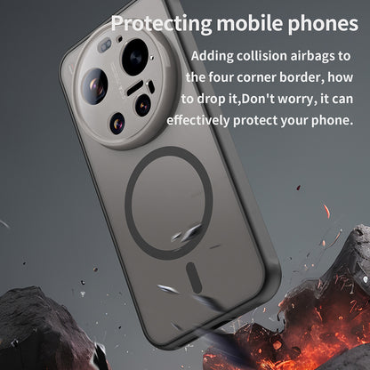 MagSafe hoes voor Xiaomi 17 Ultra, Techsuit, HaloFrost II, Zwart