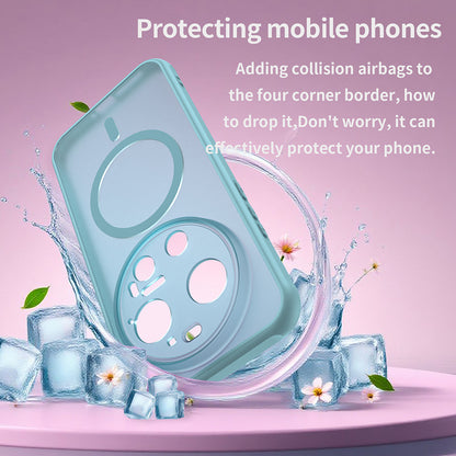 MagSafe Case for Xiaomi 17 Ultra, Techsuit, HaloFrost II, Light Green