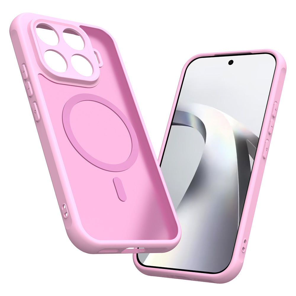 MagSafe Case for Xiaomi 17T, Techsuit, HaloFrost II, Pink