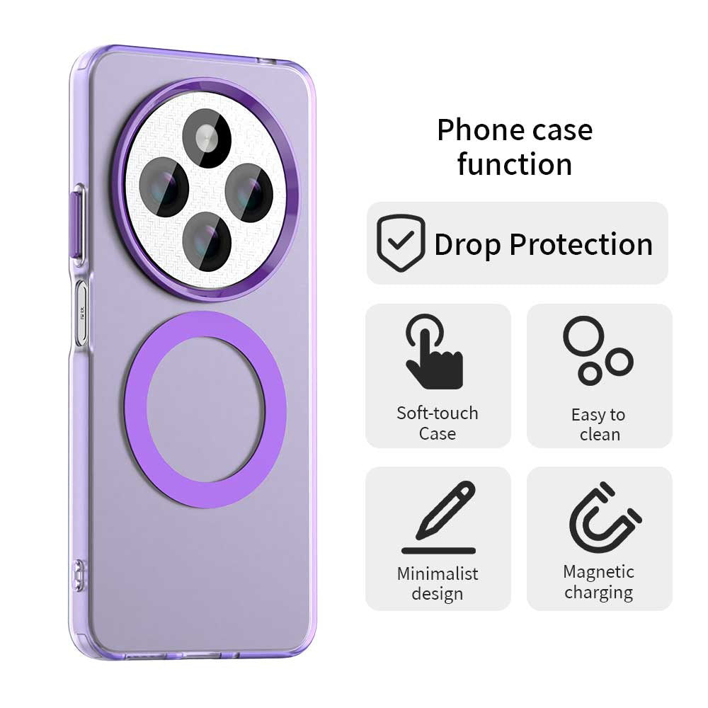 MagSafe-hoesje voor Xiaomi Poco C75 / Redmi 14C, Techsuit, CandyCase, Paars