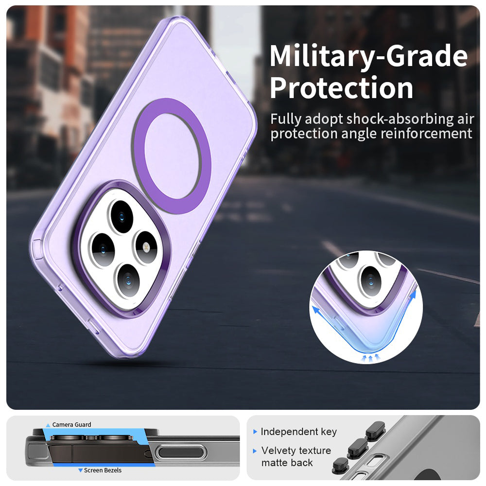 MagSafe hoesje voor Xiaomi Poco M8 Pro / Redmi Note 15 Pro+ 5G, Techsuit, CandyCase, Paars