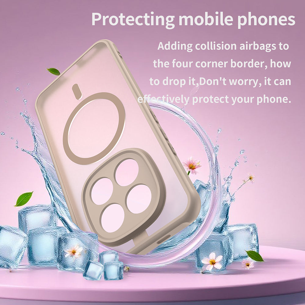 MagSafe Case for Xiaomi Poco M8 Pro / Redmi Note 15 Pro+ 5G, Techsuit, HaloFrost II, Gold