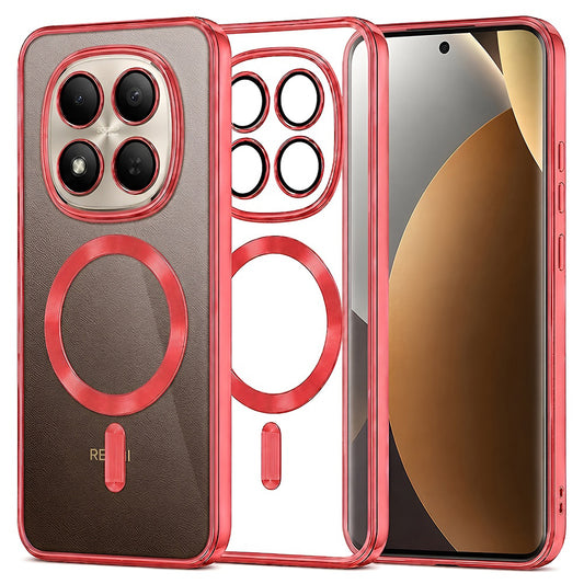 MagSafe-hoesje voor Xiaomi Poco M8 Pro / Redmi Note 15 Pro+ 5G, Techsuit, Luxury Crystal, Rood