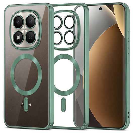 MagSafe-hoesje voor Xiaomi Poco M8 Pro / Redmi Note 15 Pro+ 5G, Techsuit, Luxury Crystal, Lichtgroen