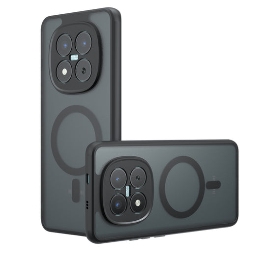 MagSafe hoes voor Xiaomi Poco M8 Pro / Redmi Note 15 Pro+ 5G, Techsuit, PureFrost, Satijnzwart