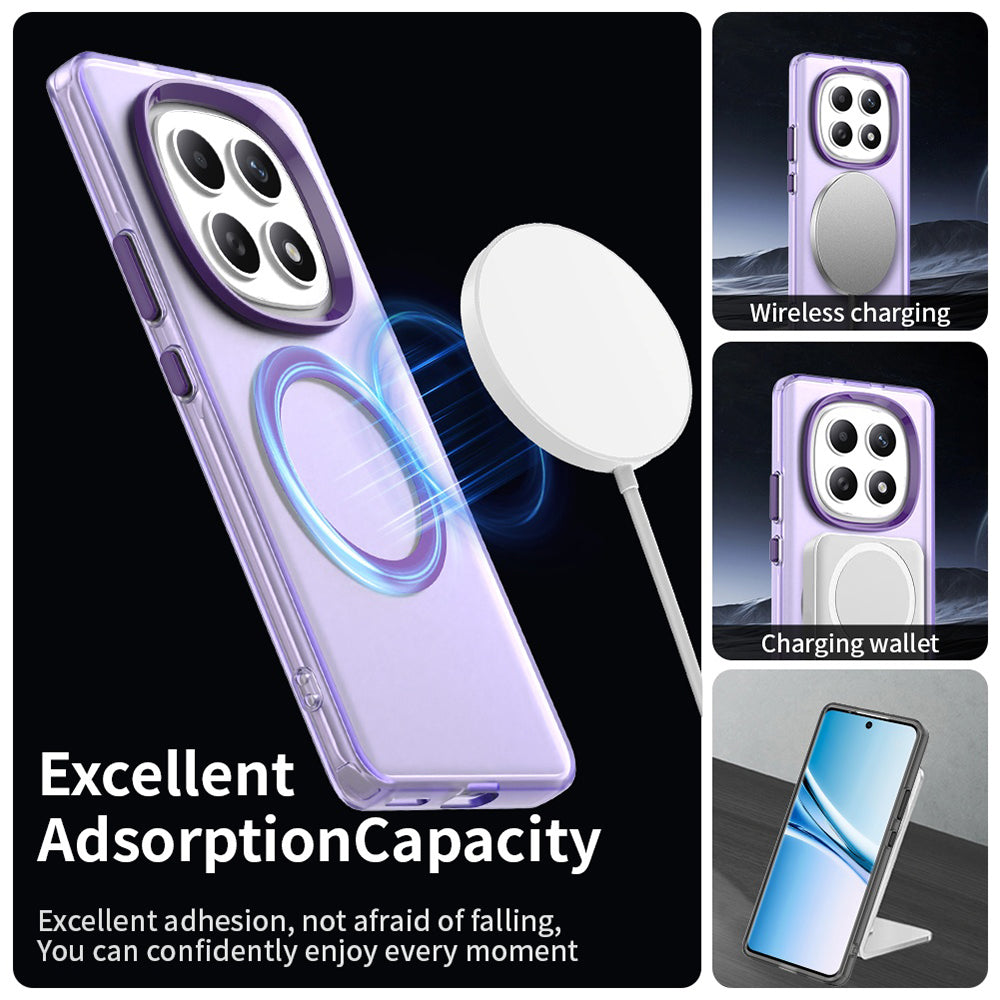 MagSafe hoesje voor Xiaomi Poco M8 / Redmi Note 15 5G / Note 15 4G, Techsuit, CandyCase, Paars