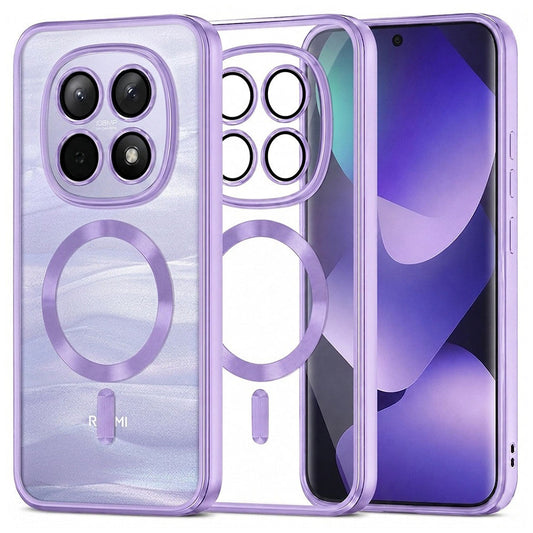 MagSafe-hoesje voor Xiaomi Poco M8 / Redmi Note 15 5G / Note 15 4G, Techsuit, Luxury Crystal, Lichtpaars