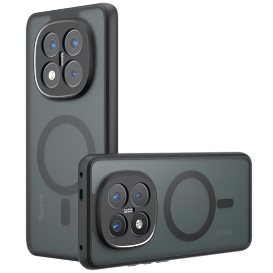MagSafe-hoes voor Xiaomi Poco X7 / Note 14 Pro 5G, Techsuit, PureFrost, Zwart