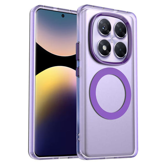 MagSafe-hoesje voor Xiaomi Poco X7 / Redmi Note 14 Pro 5G, Techsuit, CandyCase, Paars