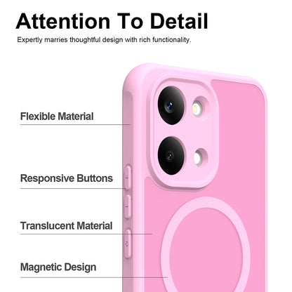 MagSafe-hoes voor Xiaomi Poco X8 Pro Max, Techsuit, HaloFrost II, Roze