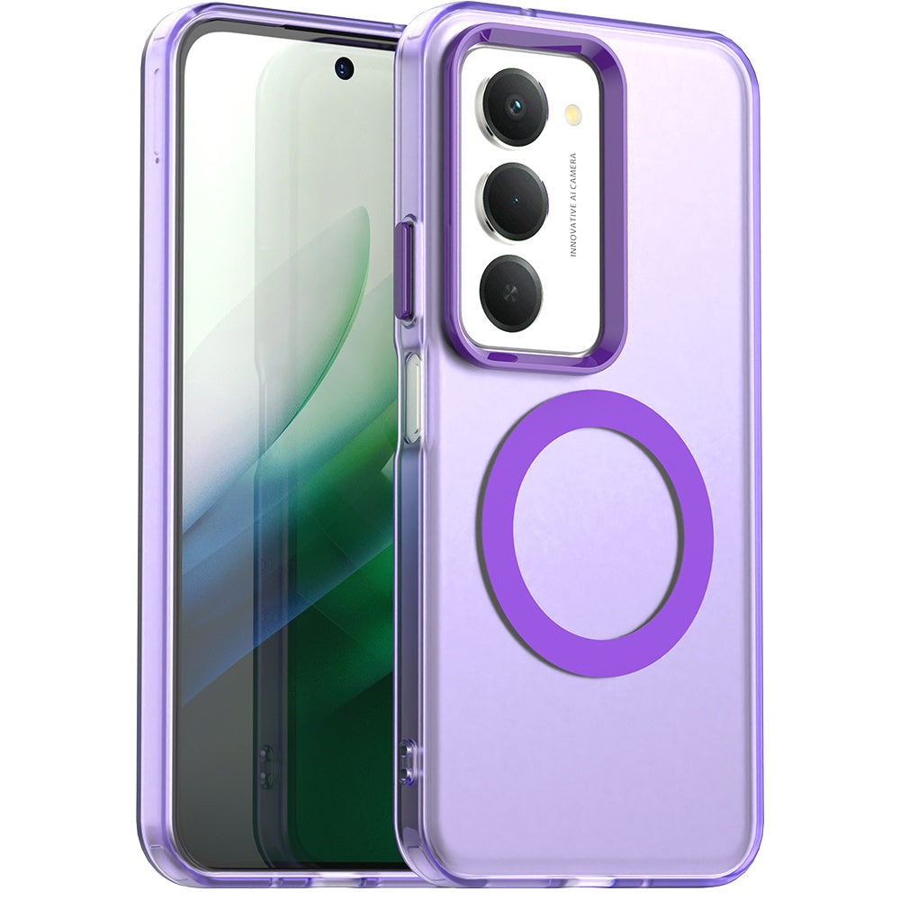 MagSafe hoesje voor Xiaomi Redmi 15 5G / 15 4G, Techsuit, CandyCase, Paars