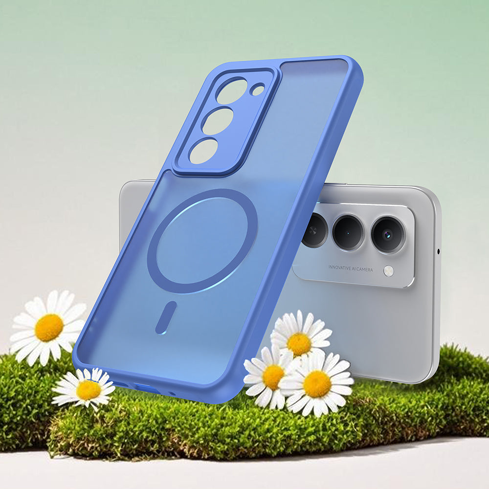 MagSafe hoesje voor Xiaomi Redmi 15 5G / 15 4G, Techsuit, HaloFrost II, Blauw