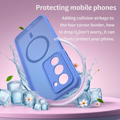 MagSafe hoesje voor Xiaomi Redmi 15 5G / 15 4G, Techsuit, HaloFrost II, Blauw