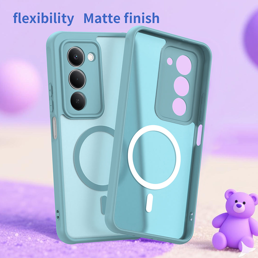 MagSafe hoesje voor Xiaomi Redmi 15 5G / 15 4G, Techsuit, HaloFrost II, Lichtgroen