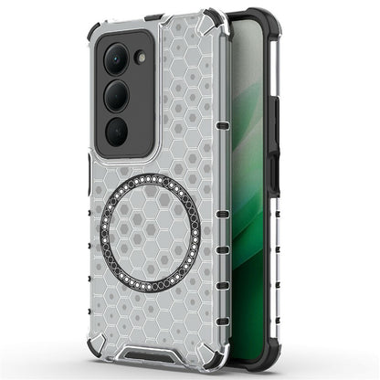 MagSafe hoesje voor Xiaomi Redmi 15 5G / 15 4G, Techsuit, HoneyComb Shield, Wit