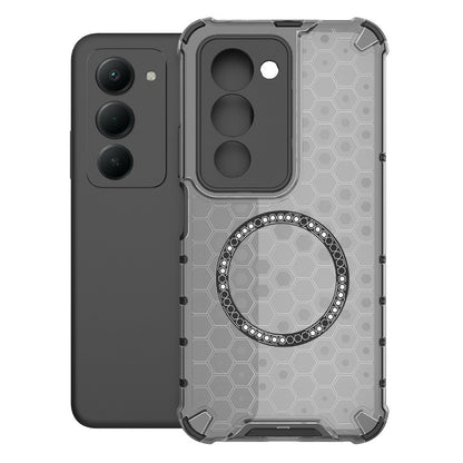 MagSafe hoesje voor Xiaomi Redmi 15 5G / 15 4G, Techsuit, HoneyComb Shield, Zwart